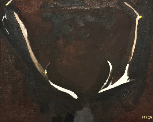 Sheds (Antlers) van Martyna Benedyka, Schilderij te koop op Singulart