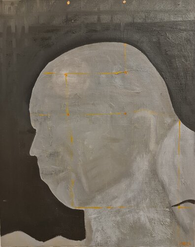 Portrait (The Statue of Unity) van Martyna Benedyka, Schilderij te koop op Singulart