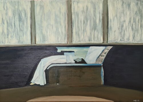 Chaise longue von Martyna Benedyka, Malerei kaufen auf Singulart