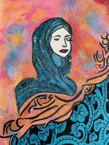 Fusion of Arabic African style by Shelina Khimji, 기타 매체 for Sale on Singulart