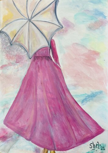 Smelling Happiness in the Rain by Shelina Khimji, 기타 매체 for Sale on Singulart