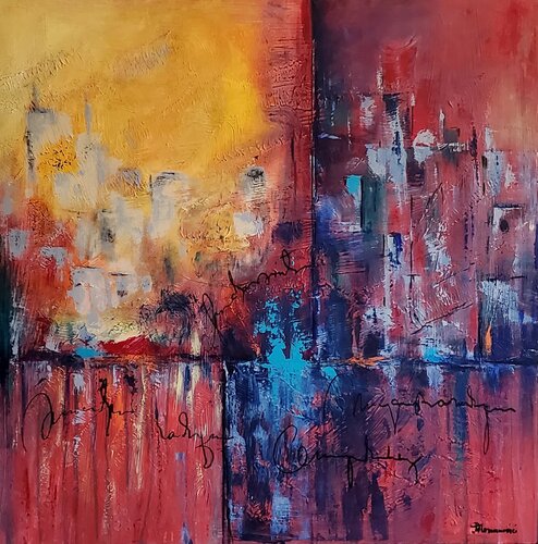 MELTING  SUMMER von Maggie Romanovici, Malerei kaufen auf Singulart