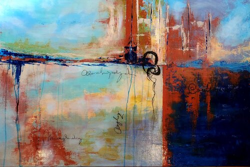 CONTEMPLATION von Maggie Romanovici, Malerei kaufen auf Singulart