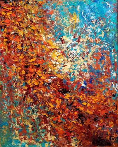 INDIAN  SUMMER  2 von Maggie Romanovici, Malerei kaufen auf Singulart