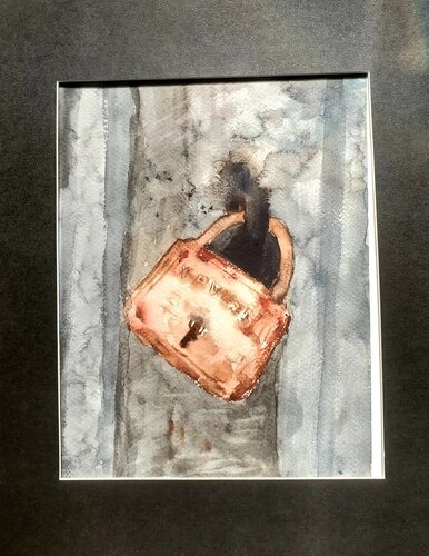 LOCKED di Maggie Romanovici, Pittura in vendita su Singulart