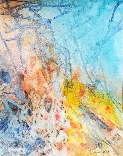 UNDER WATER 2 di Maggie Romanovici, Pittura in vendita su Singulart