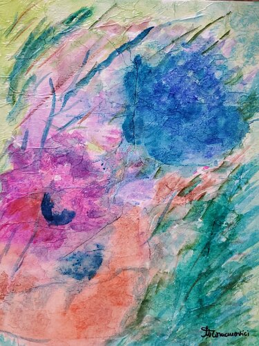 SUMMER RAIN 1 van Maggie Romanovici, Schilderij te koop op Singulart