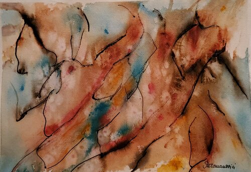 ON THE ROCKS van Maggie Romanovici, Schilderij te koop op Singulart
