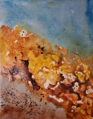 COFFEE GROUND van Maggie Romanovici, Schilderij te koop op Singulart