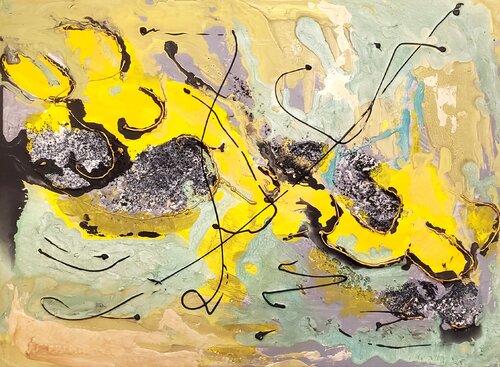 YELLOW  FLOW von Maggie Romanovici, Malerei kaufen auf Singulart
