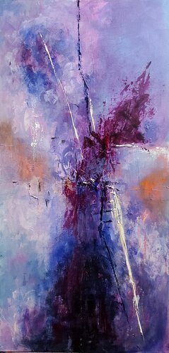 THE PLACE WHERE THE LIGHT BROKE / L'ENDROIT OU LA LUMIERE S'EST BRISEE di Maggie Romanovici, Pittura in vendita su Singulart