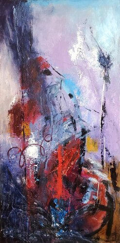 THE SILENCE THAT CARRIES US von Maggie Romanovici, Malerei kaufen auf Singulart