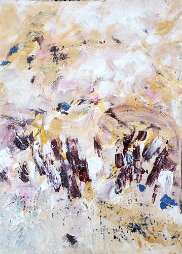 STANDING, ALMOST  /  PRESQUE DEBOUT von Maggie Romanovici, Malerei kaufen auf Singulart