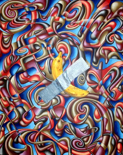 Absurdity in hyperspace van Simon Hafele, Schilderij te koop op Singulart