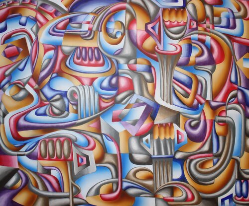 Psychological Architecture di Simon Hafele, Pittura in vendita su Singulart