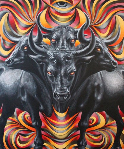 Taurus van Simon Hafele, Schilderij te koop op Singulart