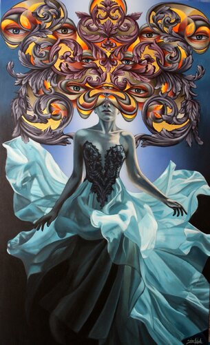 Celestial Immersion by Simon Hafele, Painting for Sale on Singulart
