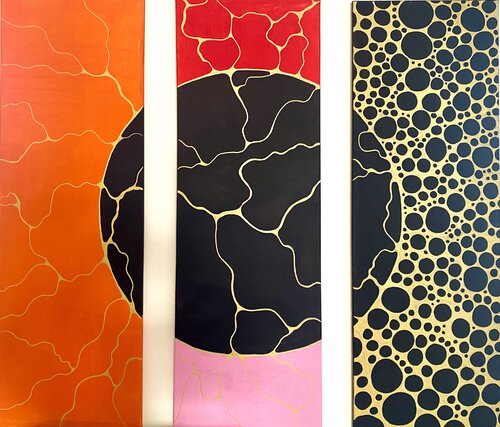 Triptych di Sonya Marchand, Pittura in vendita su Singulart