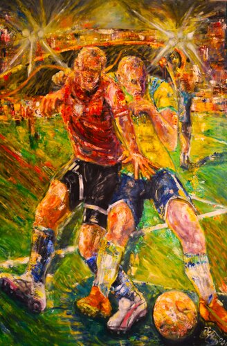 Foul play de Walter Carl Schauer, Pintura a la venta en Singulart