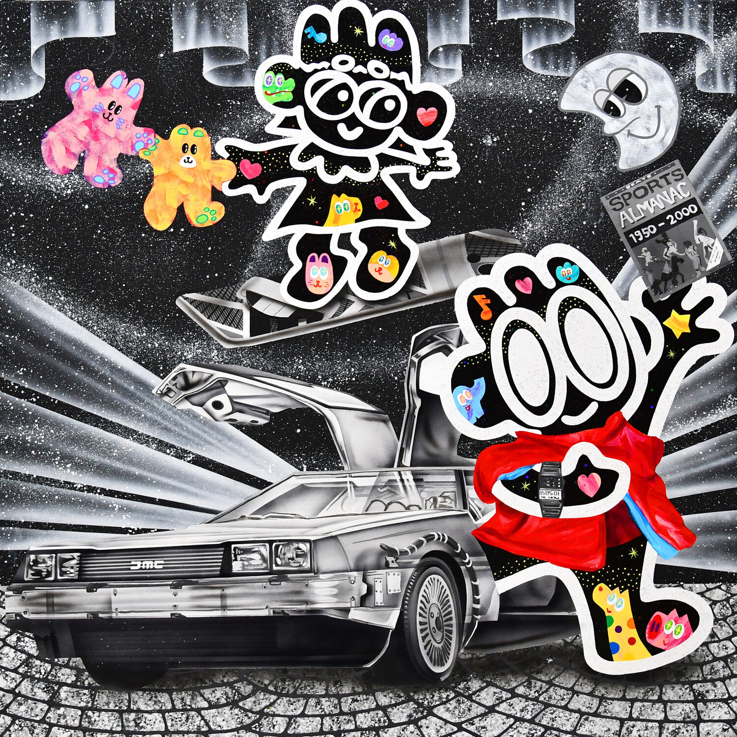 Back to the future Yusuke Toda Dipinto originale in vendita