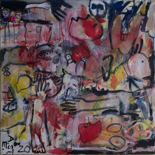 Vernetzt di Annette Streib-Ebert, Pittura in vendita su Singulart