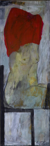 Das rote Hemd di Annette Streib-Ebert, Pittura in vendita su Singulart
