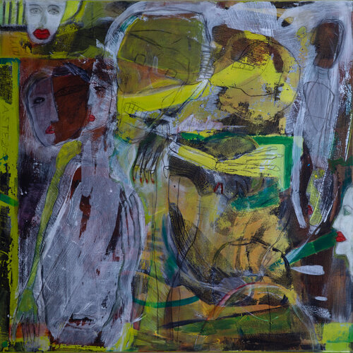 Dunkle Geschichten di Annette Streib-Ebert, Pittura in vendita su Singulart