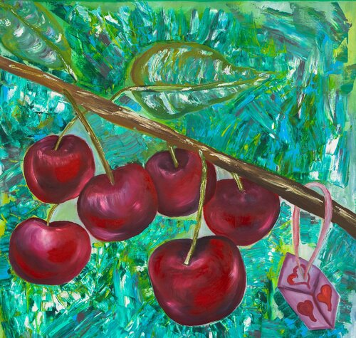 Cherries di Krystyna Vinogorodska, Pittura in vendita su Singulart