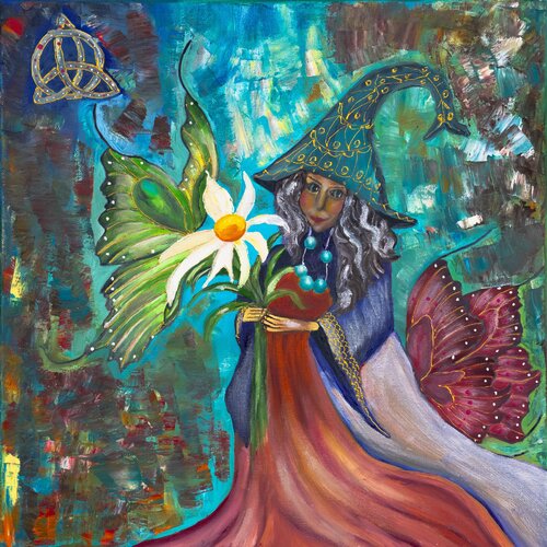 Queen of the night by Krystyna Vinogorodska, Painting for Sale on Singulart