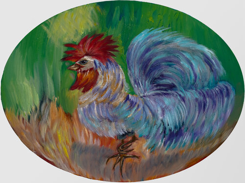 Rooster de Krystyna Vinogorodska, Pintura a la venta en Singulart