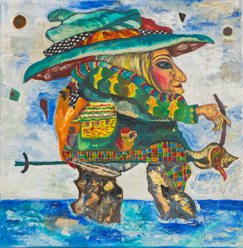 I want to paint a new world by Krystyna Vinogorodska, Painting for Sale on Singulart