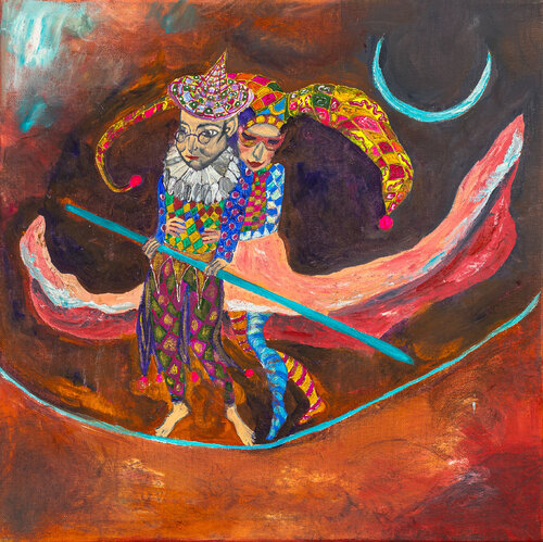 Christal meeting van Krystyna Vinogorodska, Schilderij te koop op Singulart