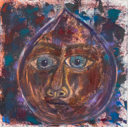 The droplet of Dubai rain von Krystyna Vinogorodska, Malerei kaufen auf Singulart