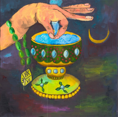 Another pinch of magic di Krystyna Vinogorodska, Pittura in vendita su Singulart