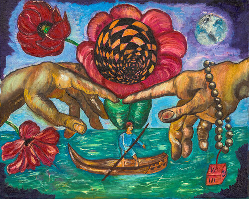 Search for the Divine van Krystyna Vinogorodska, Schilderij te koop op Singulart