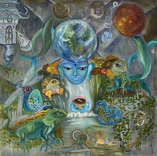 Abandoned unicorns di Krystyna Vinogorodska, Pittura in vendita su Singulart