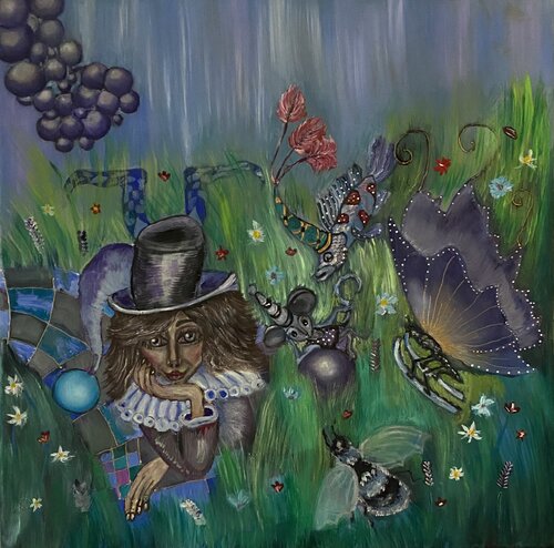 Dreamer on the lawn Krystyna Vinogorodska