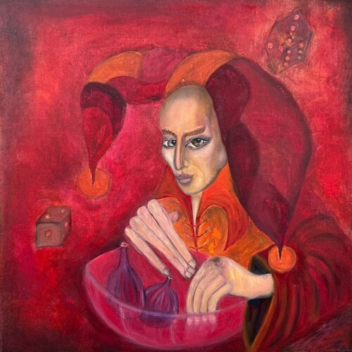 Two on the road - Her by Krystyna Vinogorodska, Painting for Sale on Singulart