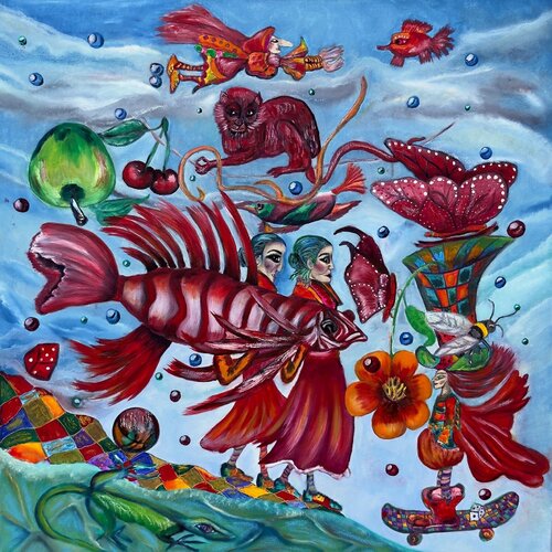 Fish of the Time par Krystyna Vinogorodska, Peinture en vente sur Singulart