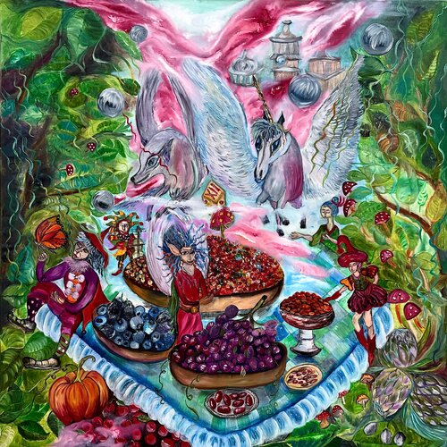 Point XII - Synchronization by Krystyna Vinogorodska, 絵画 for Sale on Singulart