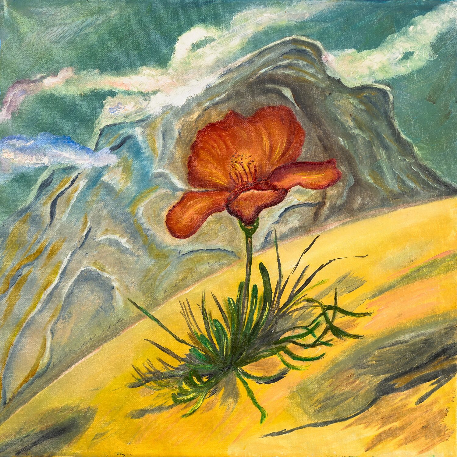 Poppy flower Krystyna Vinogorodska