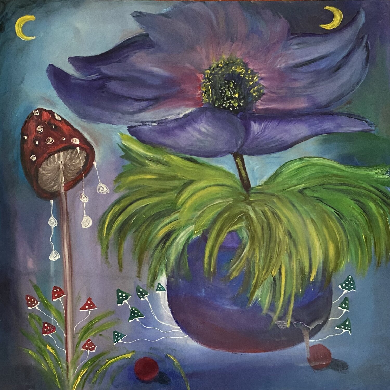 Purple flower Krystyna Vinogorodska