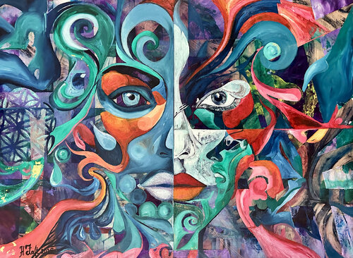 Venedig-Maske di Harry Zaft, Pittura in vendita su Singulart