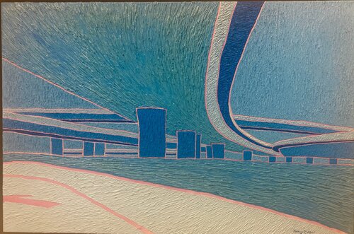 Overpass Blues de Nancy R. Wise, Pintura a la venta en Singulart