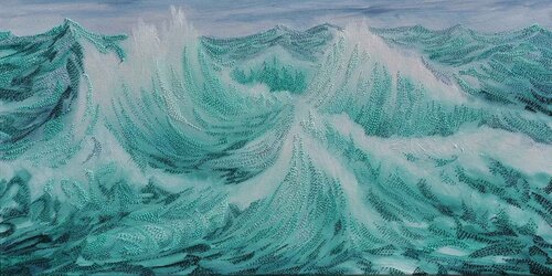 Himalayan Sea von Nancy R. Wise, Malerei kaufen auf Singulart