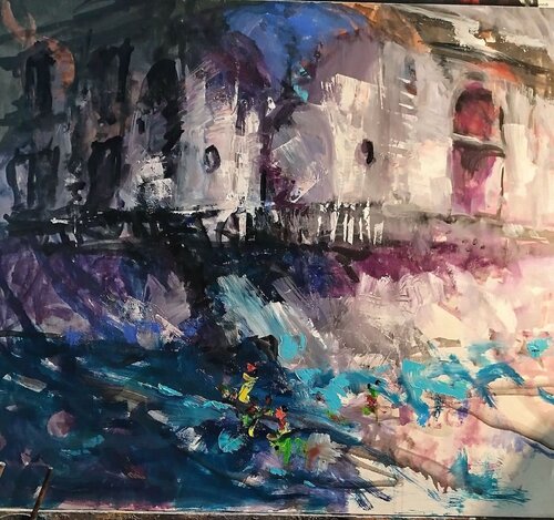 palaazzo donn anna by salvatore in arte girardi de stefano in ate discepolo, Painting for Sale on Singulart