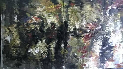 riflessi di piogia by salvatore in arte girardi de stefano in ate discepolo, 絵画 for Sale on Singulart
