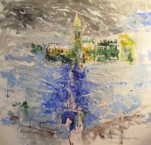 CONVENTO DI SAN FRACESCO von salvatore in arte girardi de stefano in ate discepolo, Malerei kaufen auf Singulart