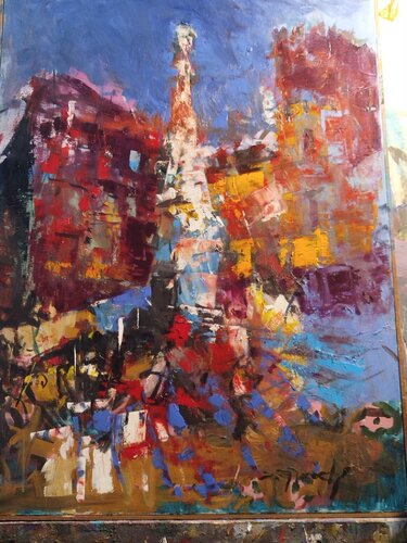 piazz sandomenico napoli by salvatore in arte girardi de stefano in ate discepolo, 絵画 for Sale on Singulart