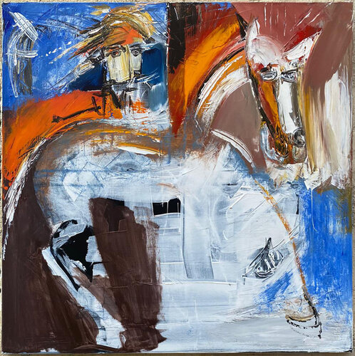 Don Quichotte en Grèce de Eric Besson, Pintura a la venta en Singulart